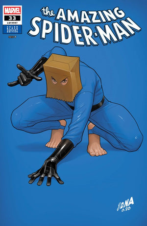 AMAZING SPIDER-MAN #33 (2026) DAVID NAKAYAMA COLOR BLOCK BLUE VARIANT