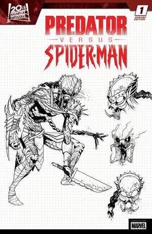 PREDATOR VS. SPIDER-MAN #1 INC 1:10 MARCELO FERREIRA DESIGN VARIANT