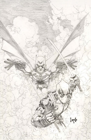 MARVEL/DC: DEADPOOL/BATMAN #1 GREG CAPULLO VIRGIN SKETCH INC 1:200 VARIANT