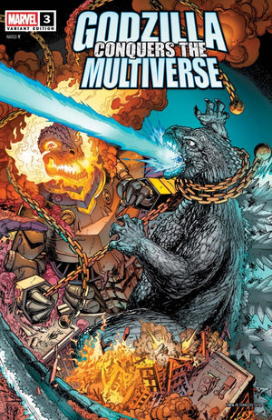 GODZILLA CONQUERS THE MULTIVERSE #3 MARK BAGLEY HEISEI VS. MARVEL VARIANT