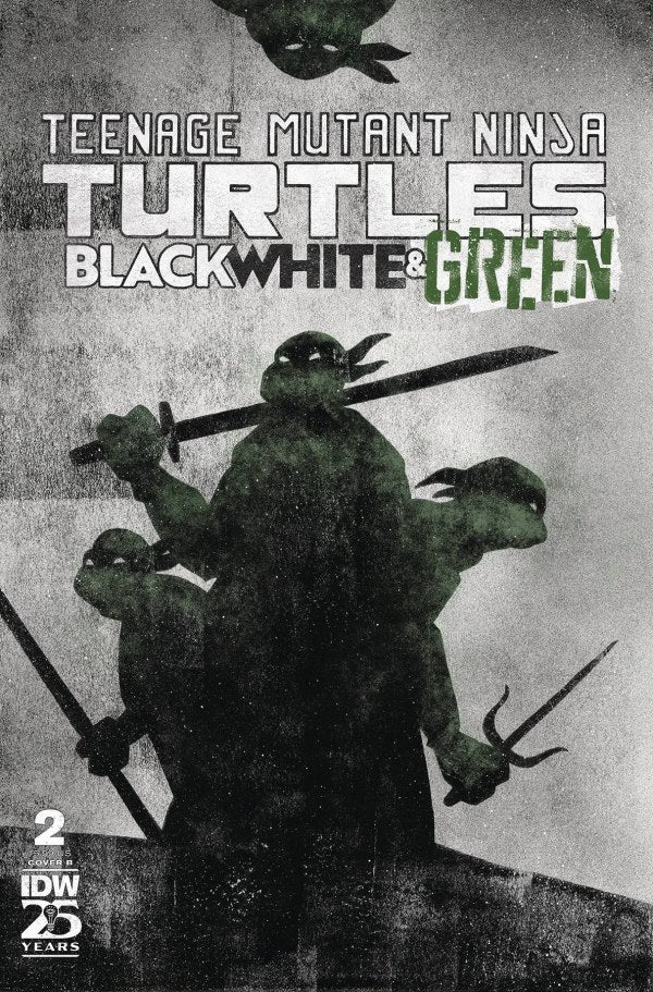 Teenage Mutant Ninja Turtles: Black White, and Green #2 Variant B (Love)