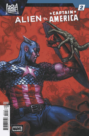 ALIEN VS. CAPTAIN AMERICA #2 DAVIDE PARATORE INC 1:25 VARIANT
