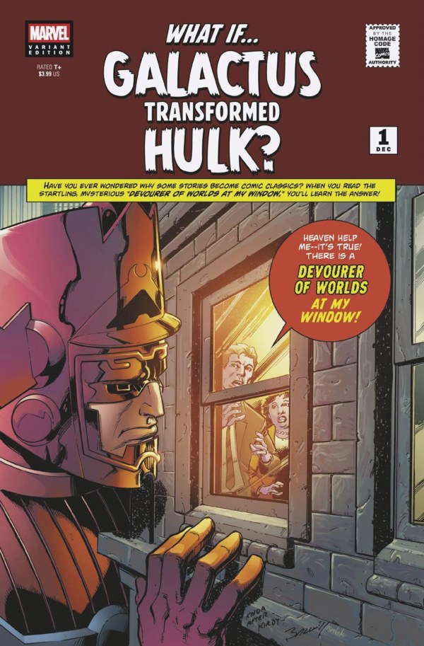 WHAT IF...? GALACTUS: GALACTUS TRANSFORMED HULK? #1 MARK BAGLEY SCI-FI HOMAGE VARIANT