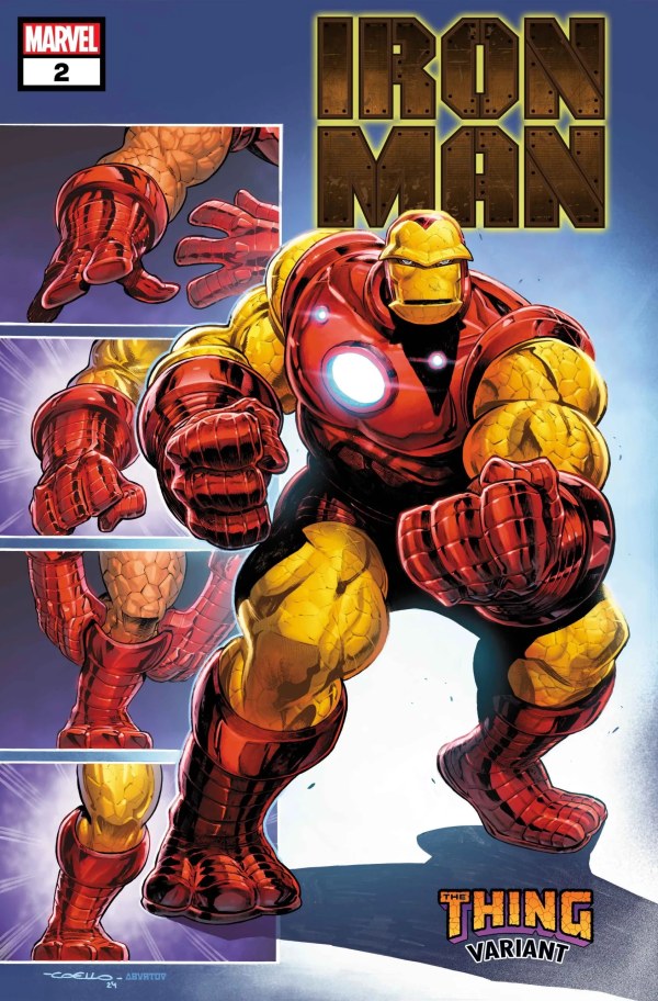 IRON MAN #2 (2024) IBAN COELLO THE THING! VARIANT