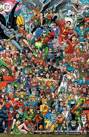 NEW HISTORY OF THE DC UNIVERSE #1 (OF 4) CVR D SCOTT KOBLISH LEGACY WRAPAROUND CARD STOCK VAR