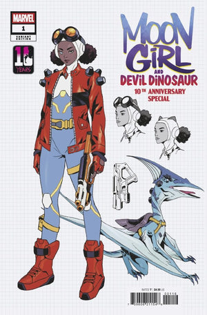 MOON GIRL & DEVIL DINOSAUR 10TH ANNIVERSARY SPECIAL #1 ANAND RAMCHERON DESIGN INC 1:10 VARIANT