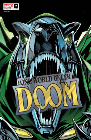 ONE WORLD UNDER DOOM #7 GEOFF SHAW DOOMASAUR VARIANT