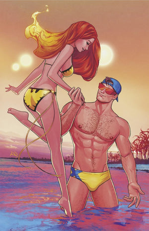MARVEL SWIMSUIT SPECIAL: FRIENDS  FOES & RIVALS #1 RUSSELL DAUTERMAN VIRGIN INC 1:50 VARIANT