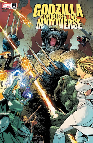 GODZILLA CONQUERS THE MULTIVERSE #1 GIUSEPPE CAMUNCOLI VARIANT
