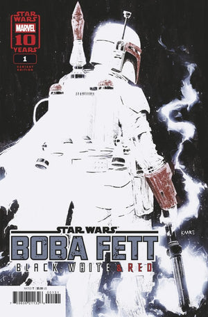 STAR WARS: BOBA FETT - BLACK  WHITE & RED #1 KAARE ANDREWS VARIANT