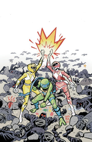 Mighty Morphin Power Rangers/Teenage Mutant Ninja Turtles III #5 K Unlimited Variant (Full Art  Ba)