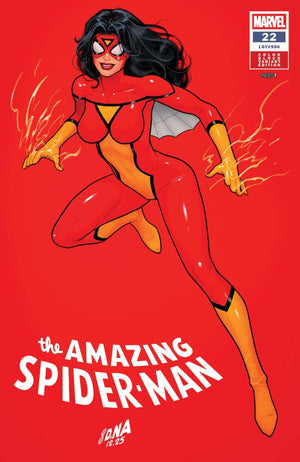 AMAZING SPIDER-MAN #22 (2026) DAVID NAKAYAMA COLOR BLOCK RED VARIANT