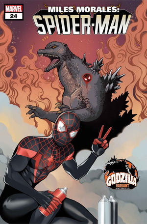 MILES MORALES: SPIDER-MAN #24 (2024) ROMY JONES GODZILLA VARIANT