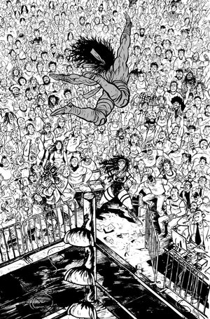 DO A POWERBOMB: BLACK AND WHITE #1 (OF 3) CVR D DANIEL WARREN JOHNSON VAR
