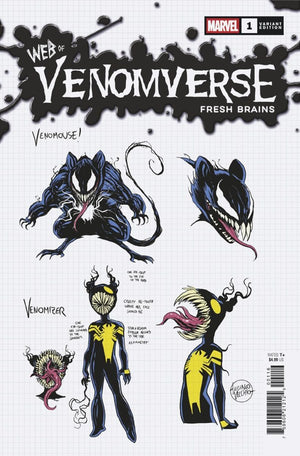 WEB OF VENOMVERSE: FRESH BRAINS #1 LUCIANO VECCHIO DESIGN INC 1:10 VARIANT