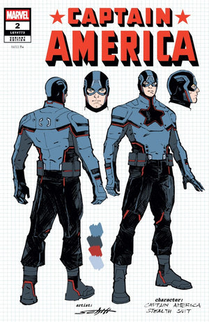 CAPTAIN AMERICA #2 (2025) VALERIO SCHITI DESIGN INC 1:10 VARIANT