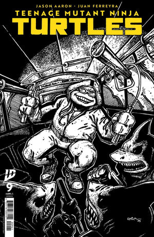 Teenage Mutant Ninja Turtles #9 (2025) Variant RI (10) (Eastman B&W)