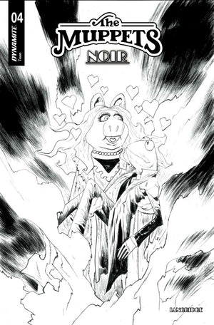 MUPPETS NOIR #4 CVR D INC 1:10 JAE LEE LINE ART VAR