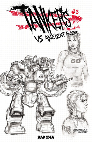 TANKERS VS ANCIENT ALIENS # 3 (OF 5) CVR C JUAN JOSE RYP DESIGN VAR