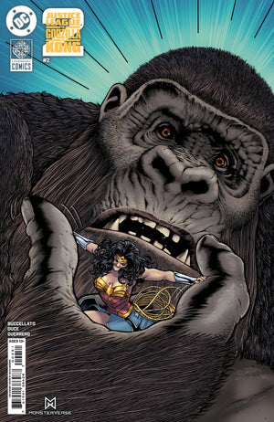 JUSTICE LEAGUE VS GODZILLA VS KONG 2 #2 (OF 7) CVR E INC 1:25 KEVIN MAGUIRE CARD STOCK VAR