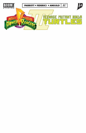 Mighty Morphin Power Rangers/ Teenage Mutant Ninja Turtles III #1 F Blank Variant (Dressed  Sketch Cover