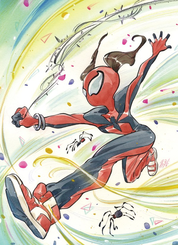 Spider-Girl #1 (2025) Peach Momoko Virgin Inc (2025) 1:100 Variant virgin cover by Peach Momoko