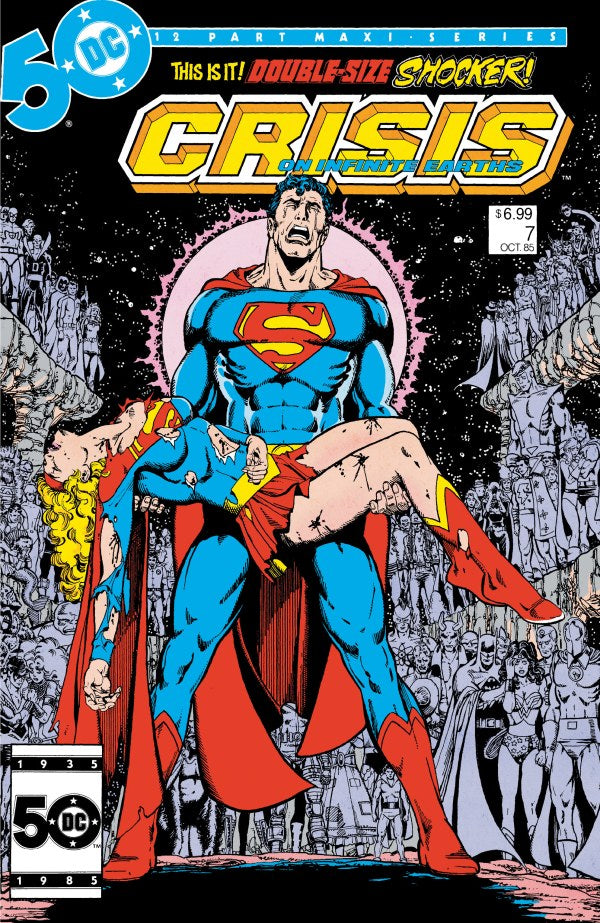 CRISIS ON INFINITE EARTHS #7 FACSIMILE EDITION CVR B GEORGE PEREZ ***FOIL VAR