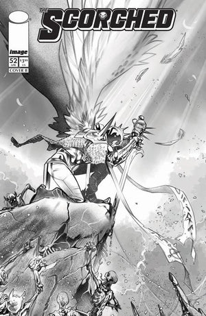 SPAWN SCORCHED #52 CVR B IG GUARA B&W VAR