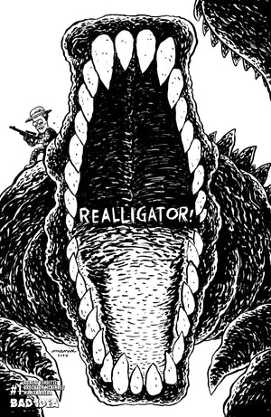 REALLIGATOR #1 (ONE SHOT) CVR F INC 1:20 MANIX ABRERA BW VAR