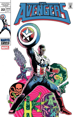 AVENGERS #22 (2025) MIKE WALSH CAPTAIN AMERICA SAM WILSON HOMAGE VARIANT