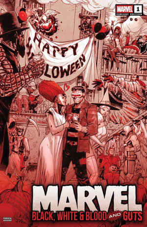 MARVEL: BLACK  WHITE & BLOOD AND GUTS #1 JOSHUA CASSARA VARIANT