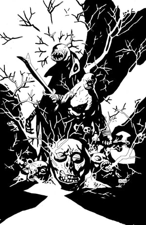 RED ROOTS #1 CVR I INC 1:50 MIKE MIGNOLA B&W VIRGIN VAR