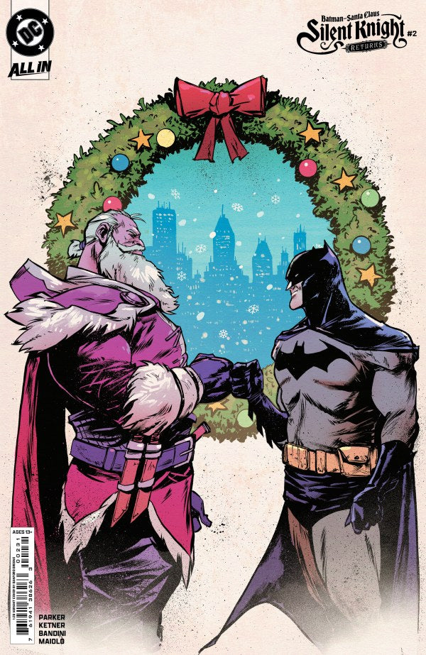 BATMAN / SANTA CLAUS:  SILENT KNIGHT RETURNS #2 (OF 5) CVR C INC 1:25 SANFORD GREENE CARD STOCK VAR