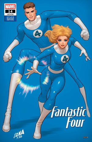 FANTASTIC FOUR #14 (2026) DAVID NAKAYAMA COLOR BLOCK BLUE VARIANT