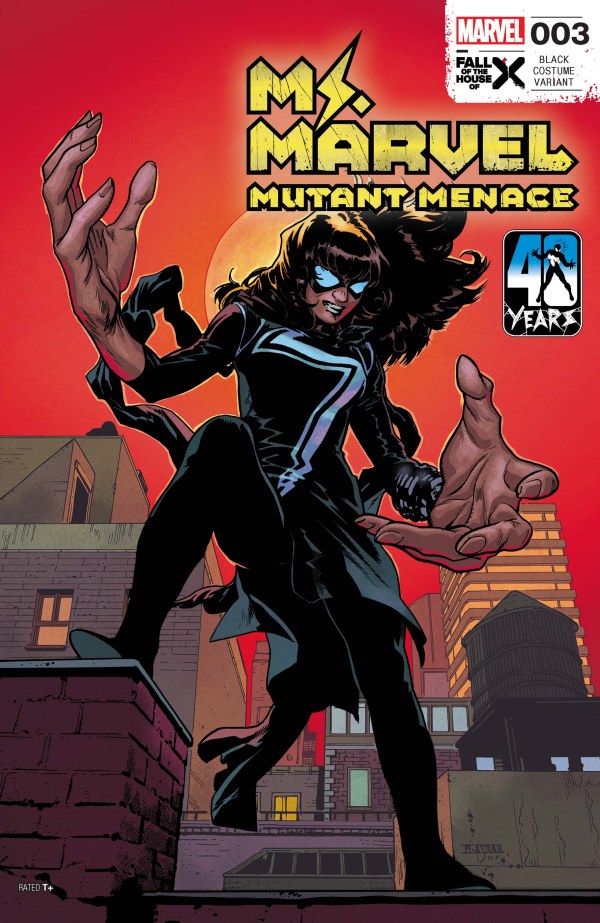 MS. MARVEL: MUTANT MENACE #3 MAHMUD ASRAR BLACK COSTUME VARIANT