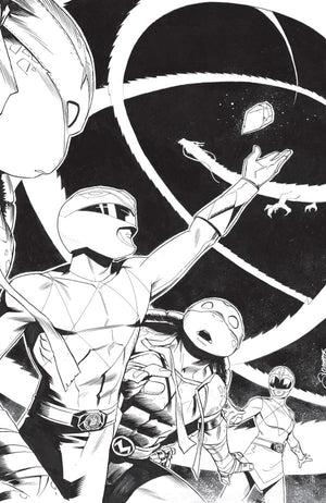Mighty Morphin Power Rangers/Teenage Mutant Ninja Turtles III #4 E 1:10 INCV (Full Art  Zonno)