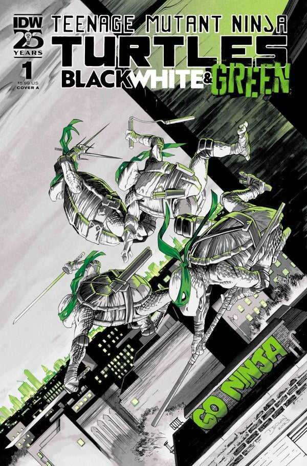 Teenage Mutant Ninja Turtles: Black White, and Green #1 Cover A (Shalvey)