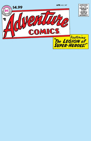 ADVENTURE COMICS #247 FACSIMILE EDITION CVR B BLANK CARD STOCK VAR