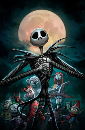TIM BURTONS THE NIGHTMARE BEFORE CHRISTMAS THE SHIVER OF CHRISTMAS TOWN #4 CVR G INC 1:10 ALAN QUAH VIRGIN VAR