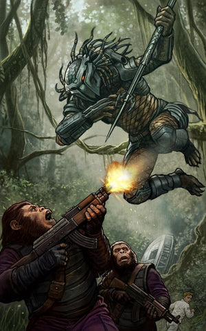 PREDATOR VS. THE PLANET OF THE APES #1 STONEHOUSE VIRGIN INC 1:100 VARIANT