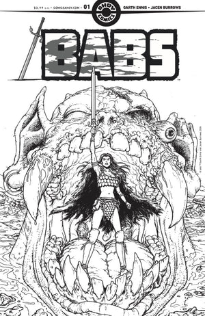 BABS #1 (OF 6) CVR D INC 1:4 CHRIS BURNHAM LINE ART VAR (MR)