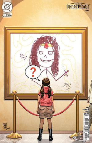 WONDER WOMAN #32 (2026) CVR D DANIEL SAMPERE & TOM KING APRIL FOOLS CARD STOCK VAR