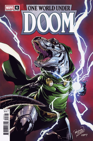 ONE WORLD UNDER DOOM #6 CARLO PAGULAYAN DOOMASAUR VARIANT