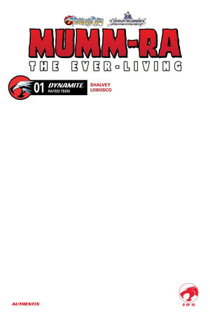 MUMM-RA THE EVERLIVING #1 CVR F BLANK AUTHENTIX VAR