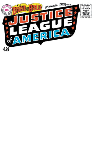 BRAVE AND THE BOLD #28 FACSIMILE EDITION CVR C BLANK CARD STOCK VAR (2026 EDITION)