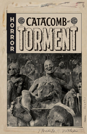 EC CATACOMB OF TORMENT #3 CVR D INC 1:20 BJORN BARENDS B&W ARTIST EDITION VAR