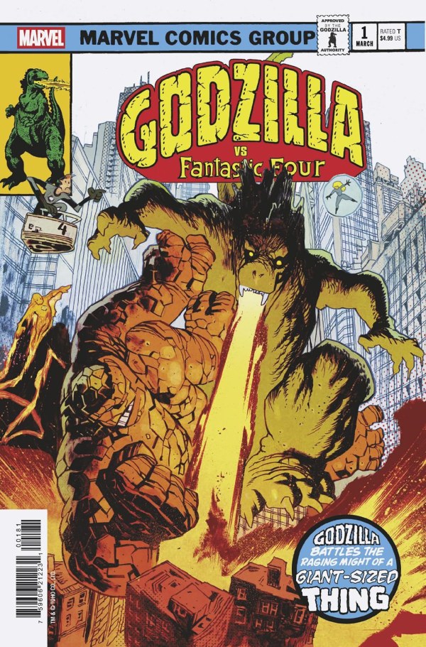godzilla king of the monsters comic book GODZILLA VS. FANTASTIC FOUR #1 JAMES HARREN GODZILLA KING OF THE MONST –  Fun Box Monster Emporium