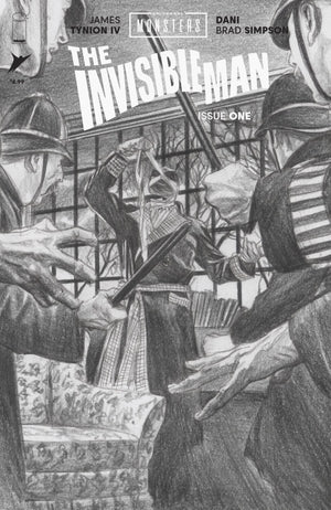 UNIVERSAL MONSTERS THE INVISIBLE MAN #1 (OF 4) CVR F INC 1:75 ALEX ROSS PENCIL SKETCH VAR