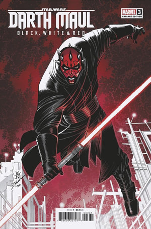 STAR WARS: DARTH MAUL - BLACK  WHITE & RED #3 JOHN ROMITA JR. VARIANT