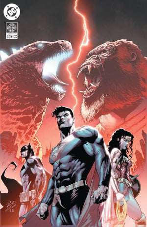 JUSTICE LEAGUE VS GODZILLA VS KONG 2 #1 (OF 7) CVR I INC 1:100 CHRISTIAN DUCE VIRGIN CARD STOCK VAR
